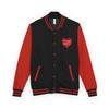 Anbe Sivam (அன்பே சிவம்) Varsity Jacket | Red Sequin Heart Tamil Letterman