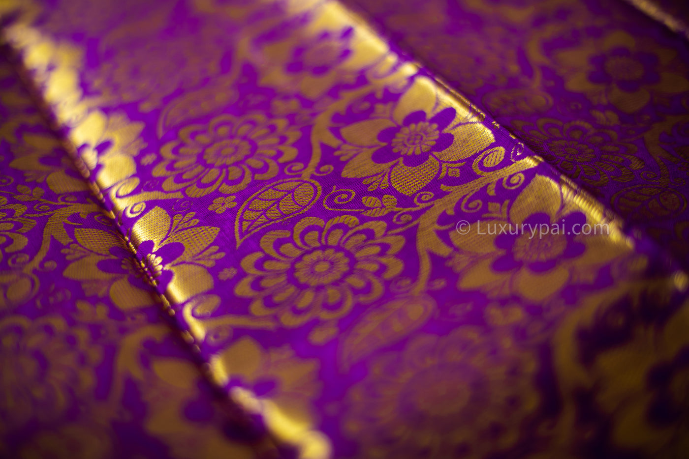 Weaving Party Wear Dark Purple Kanchipuram Silk Saree, With Blouse Piece at  Rs 1500 in Bengaluru