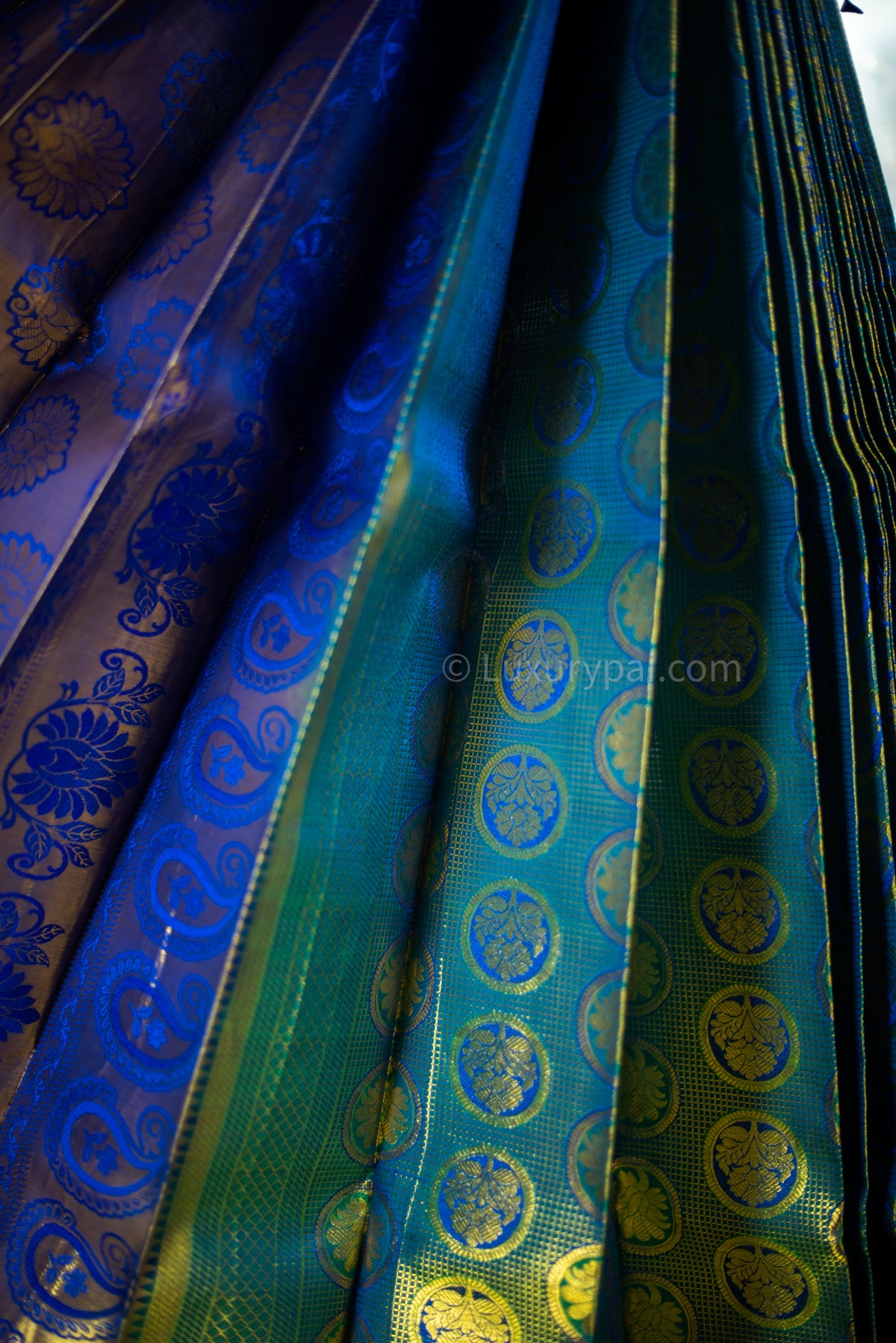 Elegant Parrot Green Kanchipuram Pure Silk Handloom Bridal Wedding Saree