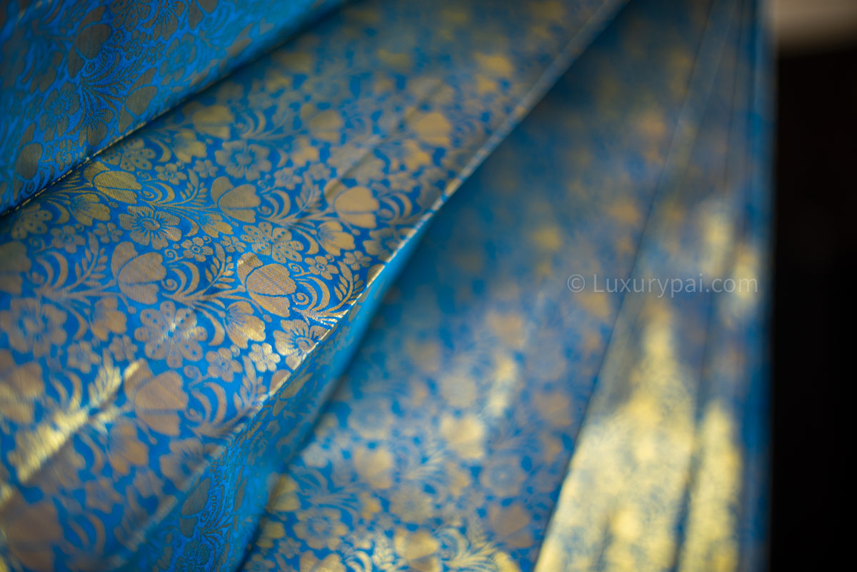 Gorgeous Ramar Blue Kanchipuram Pure Pattu (Silk) Handloom Kai Korvai Bridal Wedding Saree