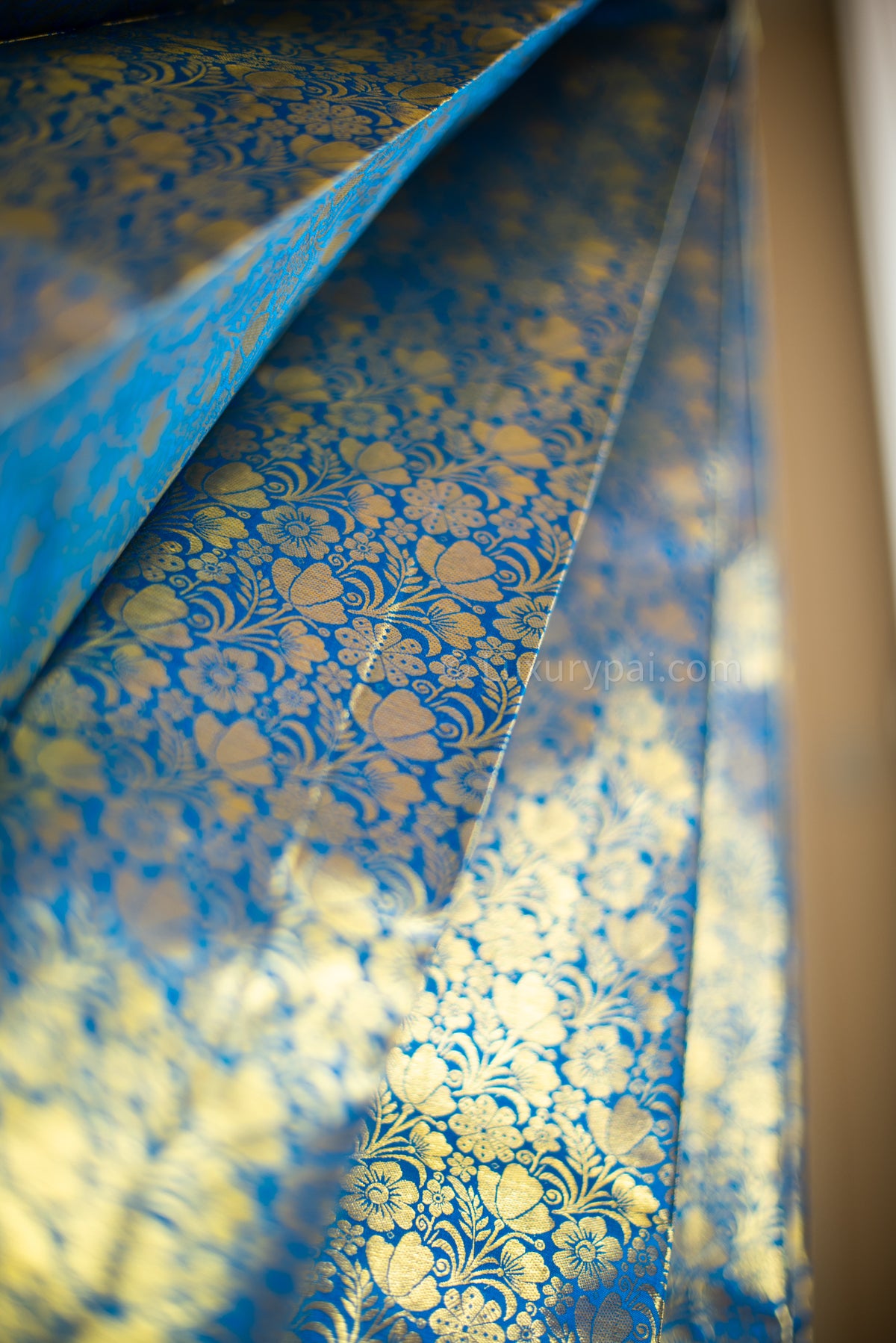 Gorgeous Ramar Blue Kanchipuram Pure Pattu (Silk) Handloom Kai Korvai Bridal Wedding Saree