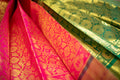 Stunning Cotton Candy Kanchipuram Pure Pattu (Silk) Handloom Kai Korvai Bridal Wedding Saree