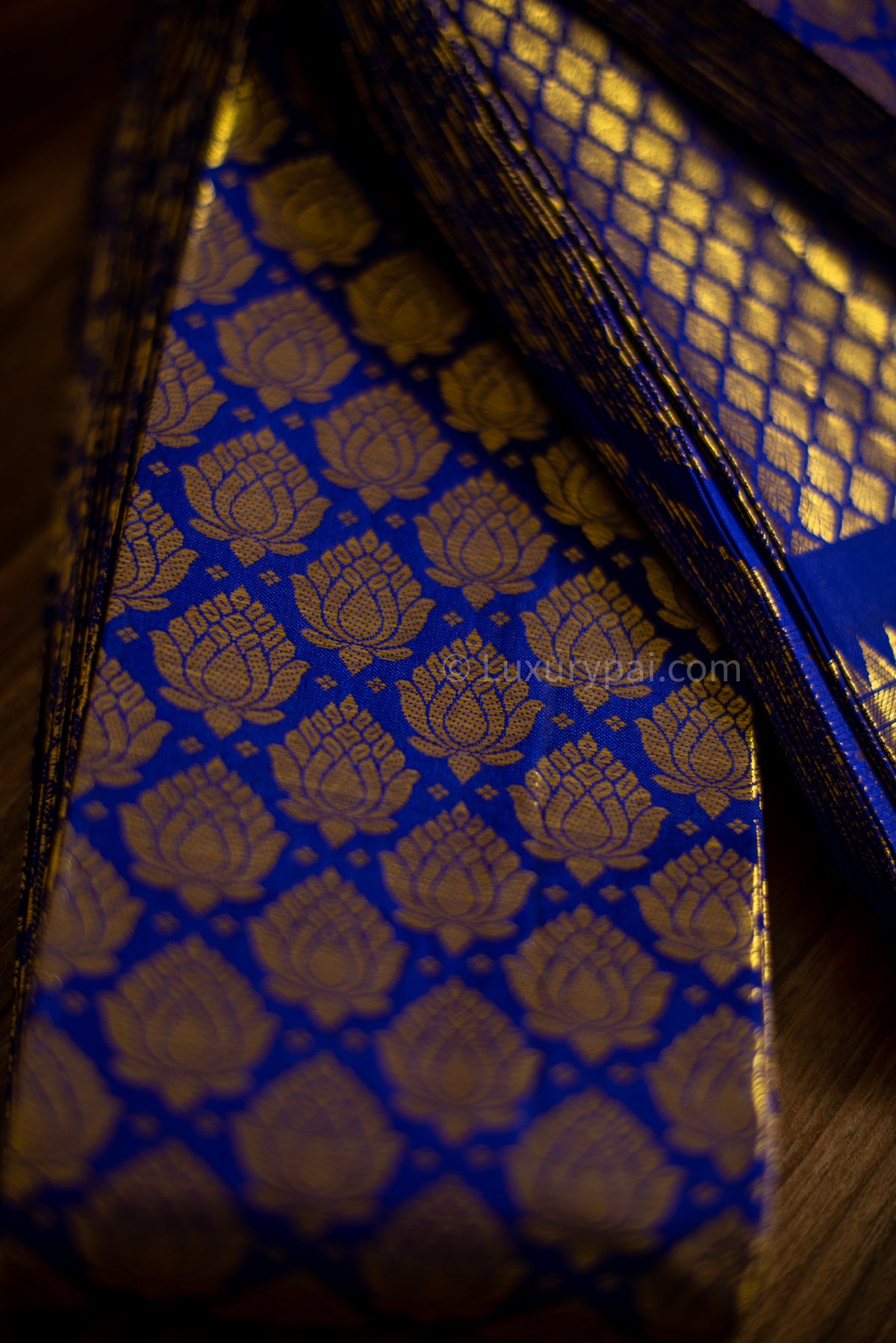 Elegant Violet Kanchipuram Pure Pattu (Silk) Handloom Kai Korvai Bridal Wedding Saree