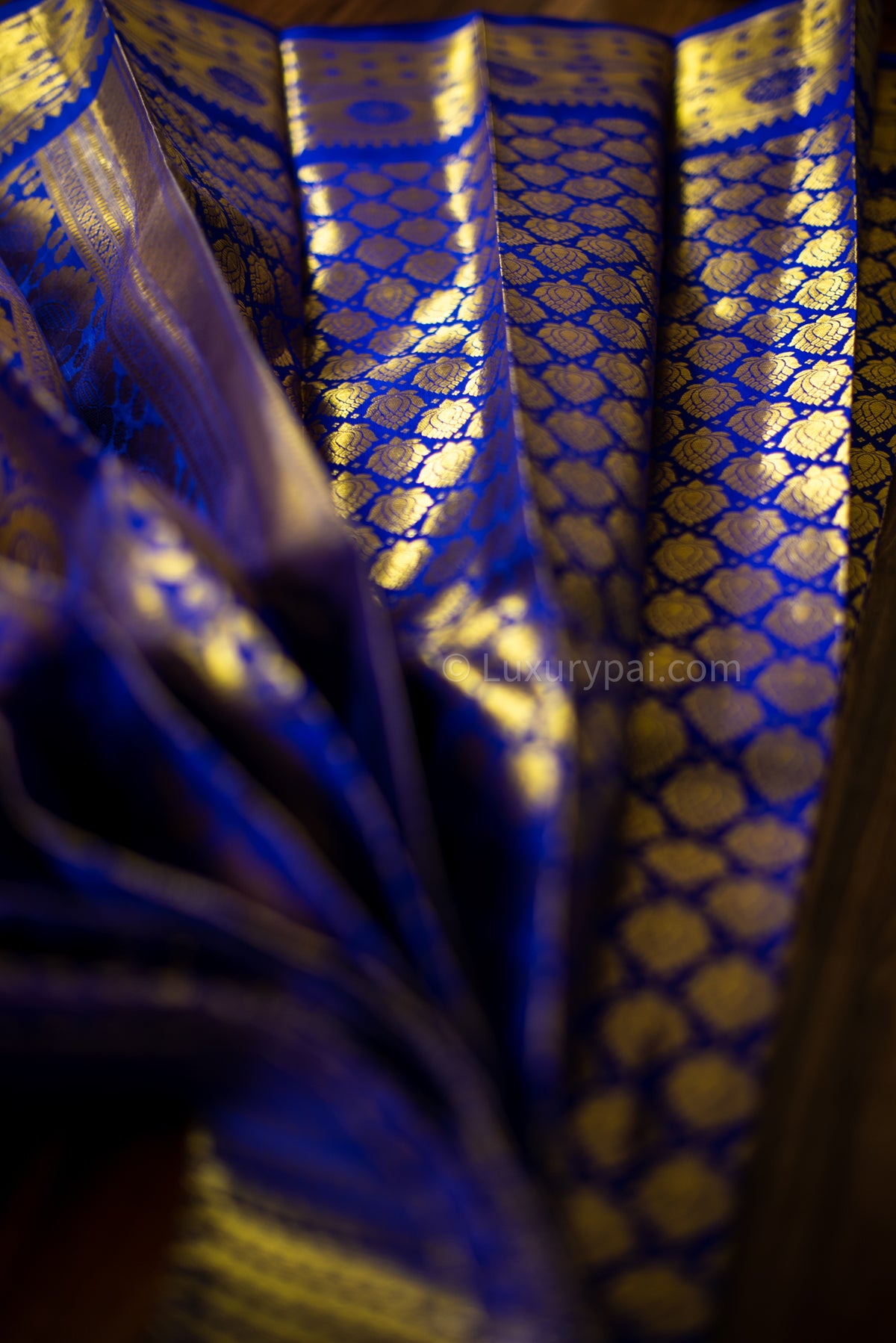 Elegant Violet Kanchipuram Pure Pattu (Silk) Handloom Kai Korvai Bridal Wedding Saree